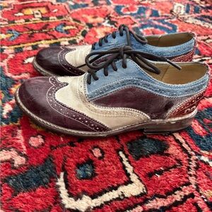 BED|STU Multicolor Leather Flats